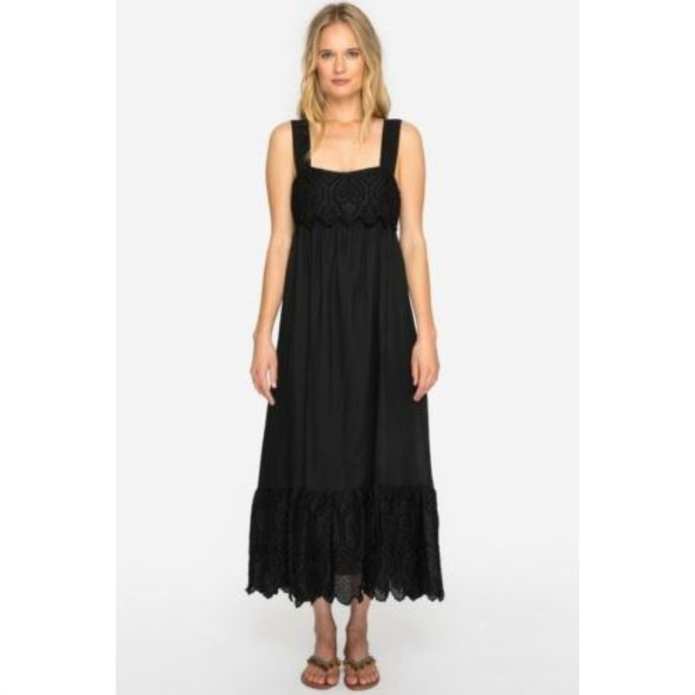 Johnny Was Love Mishti Black Sleeveless Sun Dress